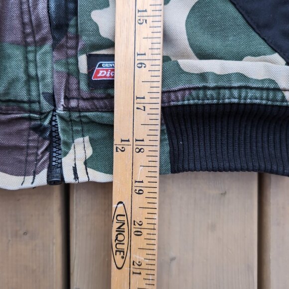 Dickies Bomber Jacket Kids (6-7)S Black Camouflage Hooded Zip-Up Outdoor Casual - Picture 7 of 9